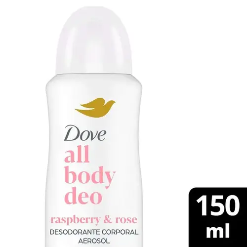 Desodorante Corporal Dove All Body Deo Raspberry & Rose 150ml Aerossol