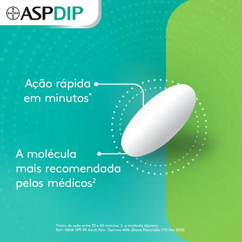 Aspdip 500mg 30 Comprimidos