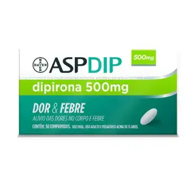 Aspdip - Dipirona 500mg 30 Comprimidos