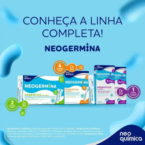 Probiótico Neogermina 1 Bilhão 6 Cápsulas