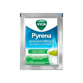 Vick Pyrena 500mg - Sabor Camomila e Erva-Cidreira - 1 Envelope 5g