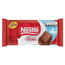 Chocolate Nestlé Classic Ao Leite 80g
