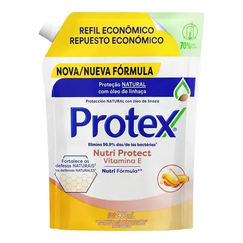 Refil Sabonete Líquido Protex Vitamina E 900ml