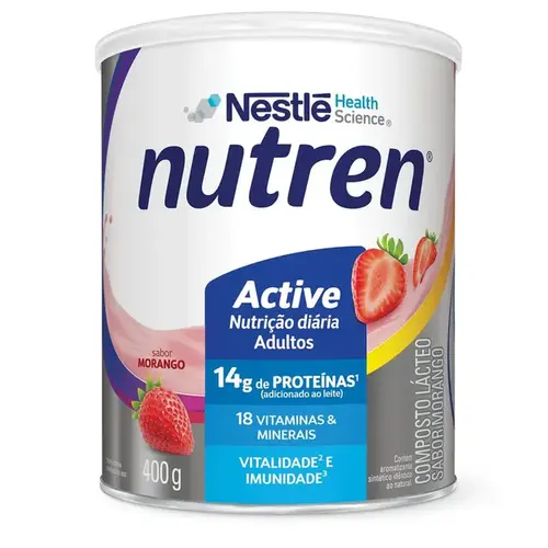 Complemento Alimentar Nutren Active Morango 400g