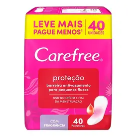 Protetor Diário Carefree Proteção com Perfume 40 Unidades