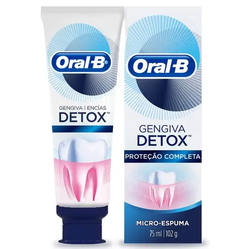 Creme Dental Oral B Gengiva Detox Deep Clean 102g