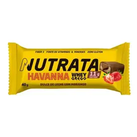 Barra de Proteína Havanna Whey Grego Doce de Leite e Morango 40g