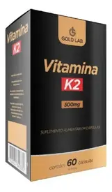 Vitamina K2 500mg - 60 Cápsulas - Gold Lab