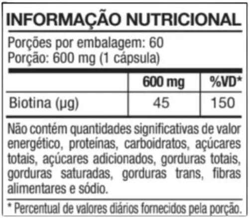 Biotina Katiguá Dose Máxima 60 Cápsulas