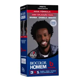 Tonalizante Masculino Bozzano Biocolor Preto 1 Unidade