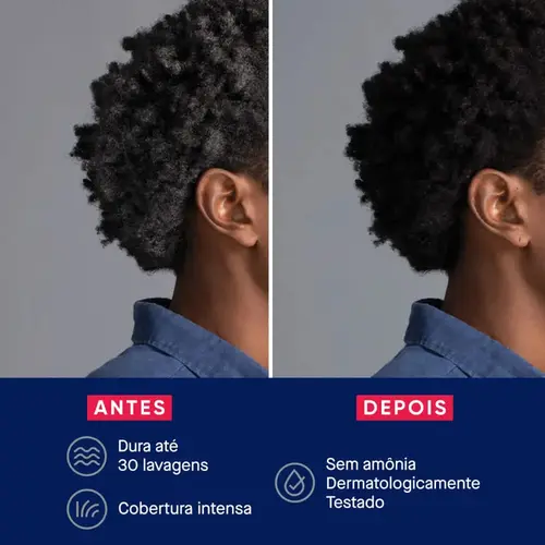 Tonalizante de Cabelo Masculino Biocolor Homem Bozzano Preto