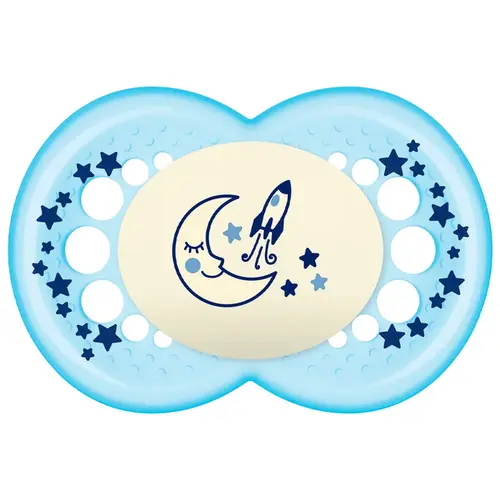 Chupeta MAM Original Night Azul Nº2 +6 Meses - 1 Unidade