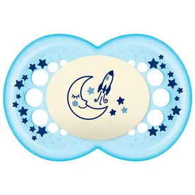 Chupeta MAM Original Night Azul Nº2 +6 Meses - 1 Unidade