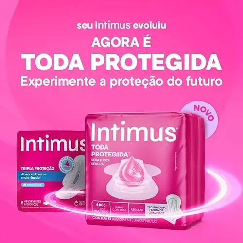 Absorvente Intimus Tripla Proteção Extra Suave com Abas 32 Unidades