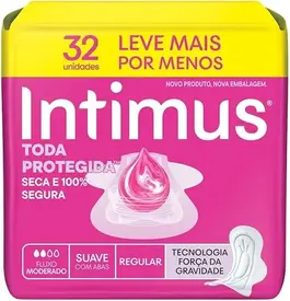 Absorvente Intimus Tripla Proteção Extra Suave com Abas 32 Unidades