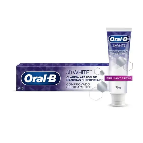 Creme Dental Oral B 3D White Brilliant Fresh 70g