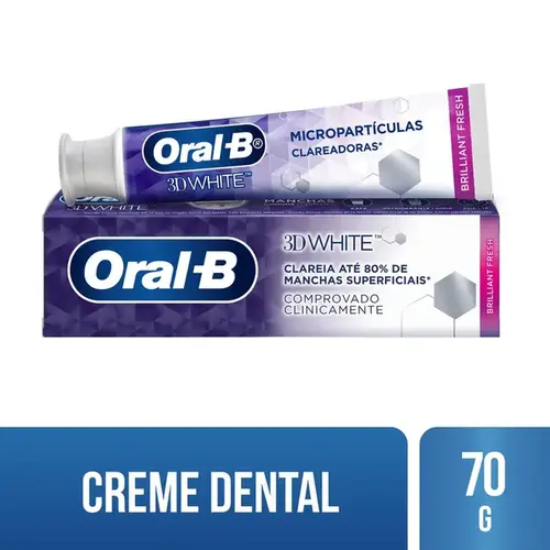 Creme Dental Oral B 3D White Brilliant Fresh 70g