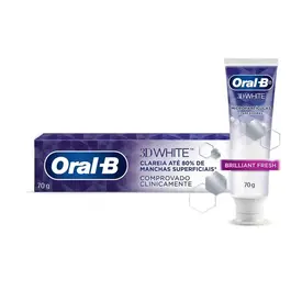 Creme Dental Oral B 3D White Brilliant Fresh 70g