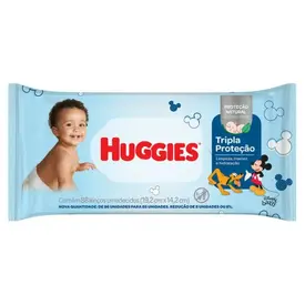 Lenço Umedecido Huggies Tripla Proteção 88 Unidades
