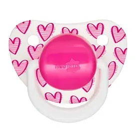 Chupeta Neopan Decorada Rosa Silicone Bico Ortodôntico Nº2 +6 Meses - 1 Unidade