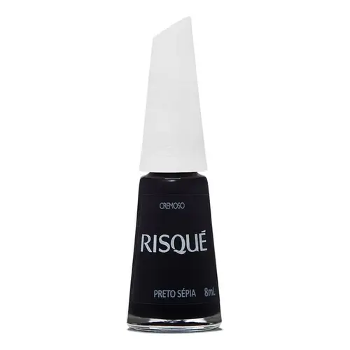 Esmalte Risque Cremoso Preto Sépia 8ml