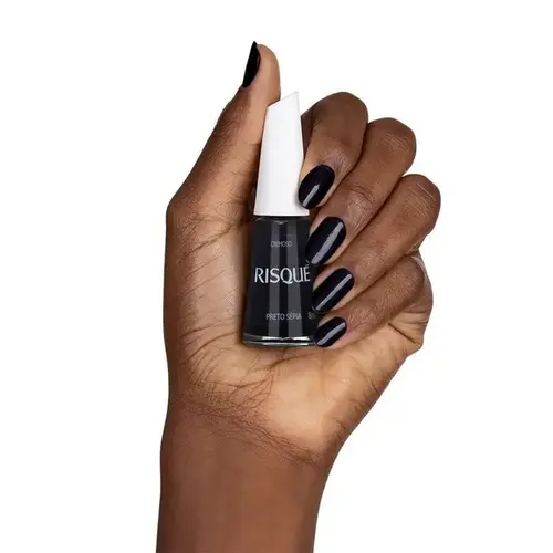 Esmalte Risque Cremoso Preto Sépia 8ml