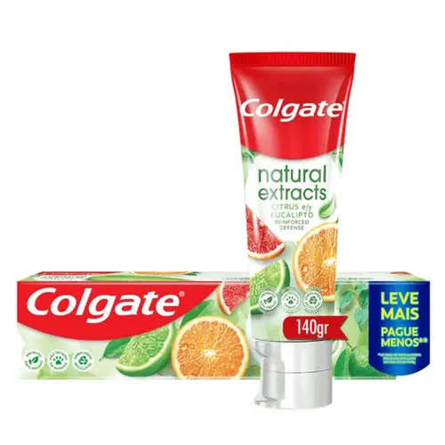 Creme Dental Colgate Natural Extracts Reinforced Defense 140g