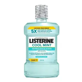 Enxaguante Bucal Listerine Cool Mint Menta Suave Zero Álcool 1.5 Litros