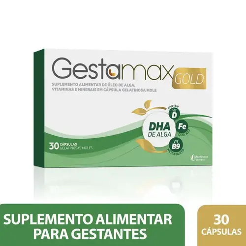 Suplemento Alimentar Gestacional Gestamax Gold 30 Cápsulas