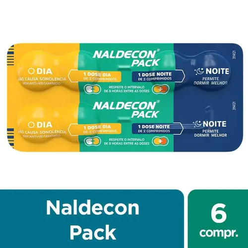 Naldecon Dia e Noite 6 Comprimidos