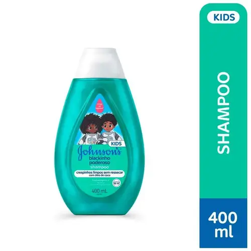 Shampoo Infantil Johnson's Kids Blackinho Poderoso 400ml