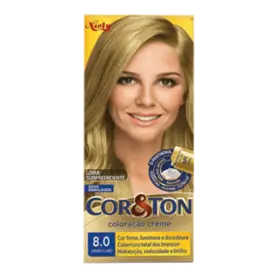 Tintura de Cabelo Cor&Ton 8.0 Louro Claro 1 Unidade