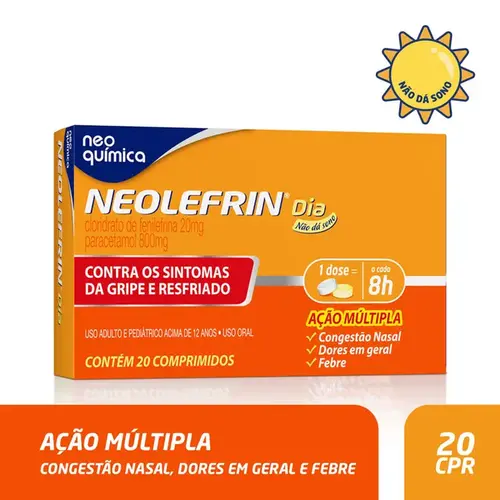 Neolefrin Dia 20 Comprimidos - Neo Química