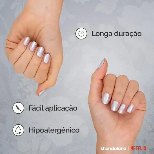 Esmalte Risqué Bridgerton Metálico Dama de Prata 8ml