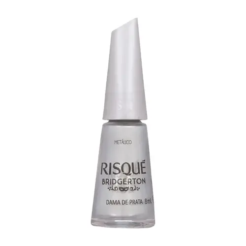Esmalte Risqué Bridgerton Metálico Dama de Prata 8ml