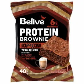 Brownie de Proteína Belive Cappuccino Zero Açúcar 40g
