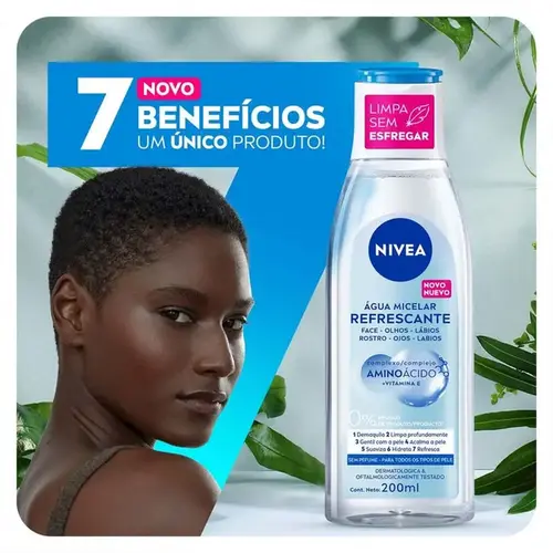 Água Micelar Nivea MicellAir Limpeza 7 em 1 - 200ml