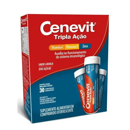 Cenevit Tripla Ação 30 Comprimidos Efervescentes