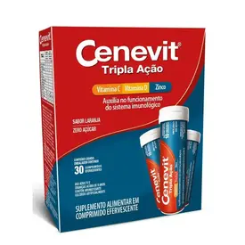 Cenevit Tripla Ação 30 Comprimidos Efervescentes