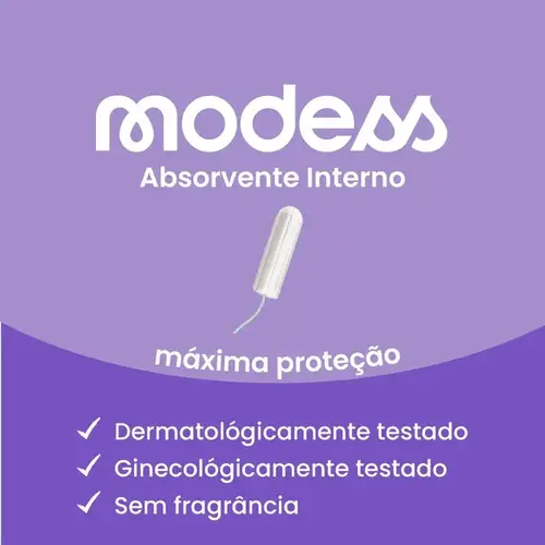 Absorvente Modess Interno Super 8 Unidades