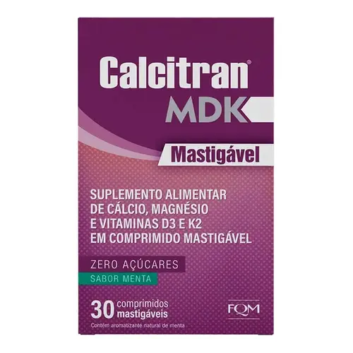 Calcitran MDK 30 Comprimidos Mastigáveis