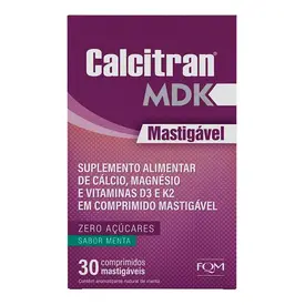 Calcitran MDK 30 Comprimidos Mastigáveis