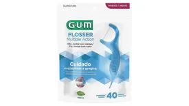 Fio Dental Cabo Gum Flosser Multiple Action Menta 40 Unidades