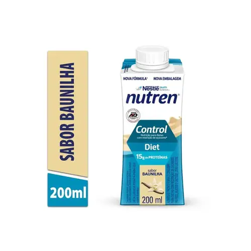 Complemento Alimentar Líquido Nutren Control Baunilha Diet Zero Lactose 200ml