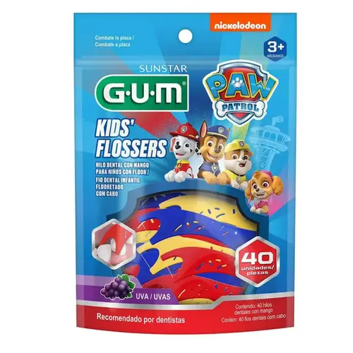 Fio Dental Infantil Gum Cabo Patrulha Canina 40 Unidades