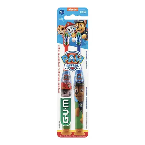 Escova de Dente Infantil Gum Patrulha Canina 2 Unidade