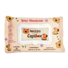 Lenço Umedecido Demaquilante Fenzza Skincare Capilove 25 Unidades