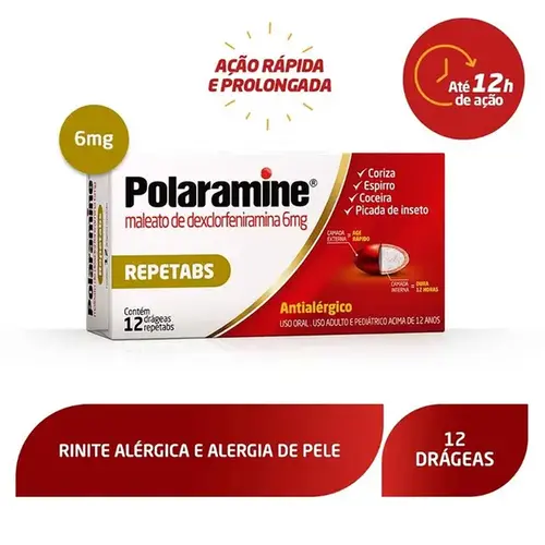 Polaramine 6mg 12 Comprimidos