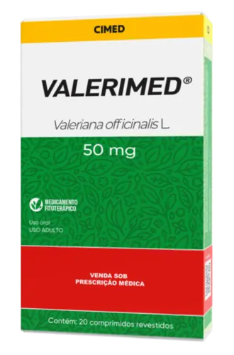 Valerimed 50mg 20 Comprimidos Cimed Genérico