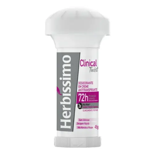 Desodorante Twist Herbíssimo Clinical Rosa 45G